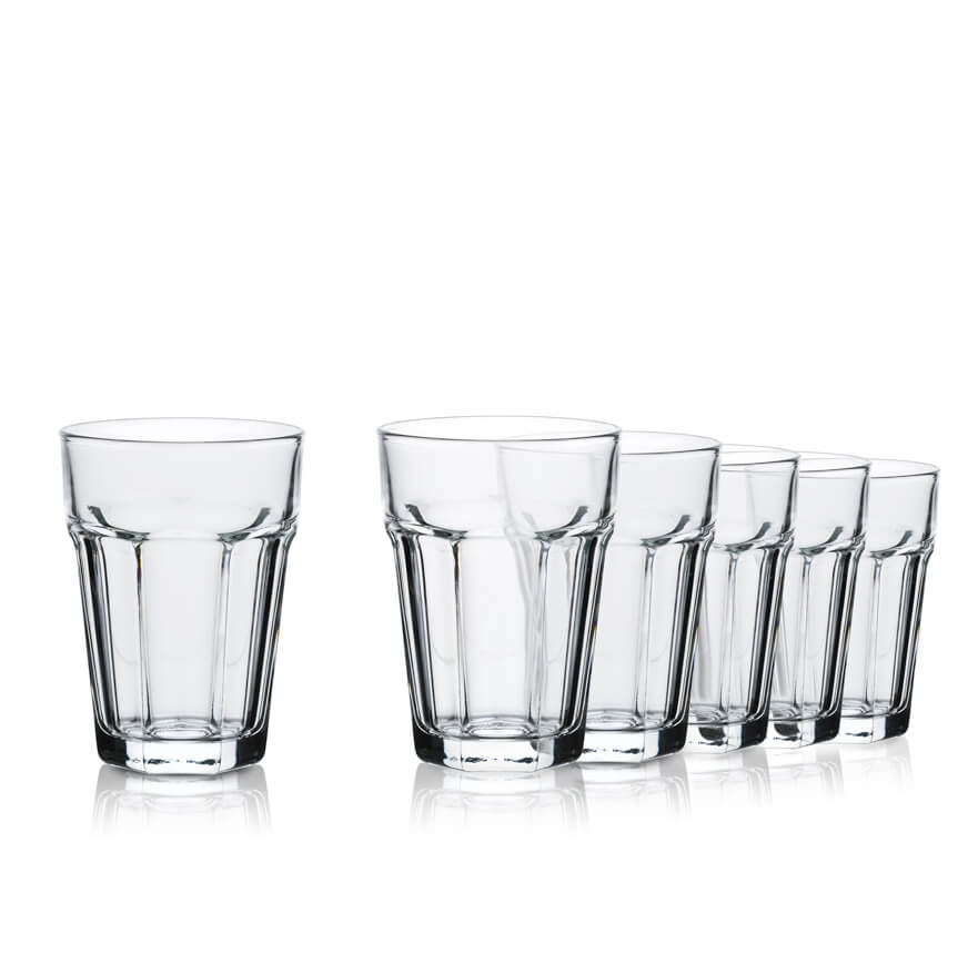 Szklanka longdrink przezroczysta 410 ml kpl. 6 szt.