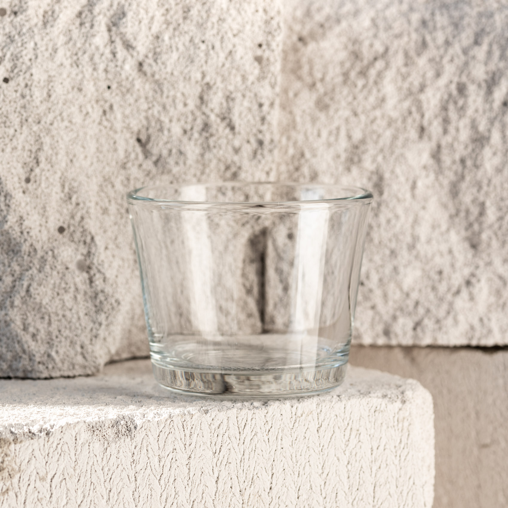 Pojemnik szklany do świec 130 ml. kpl 6 70028