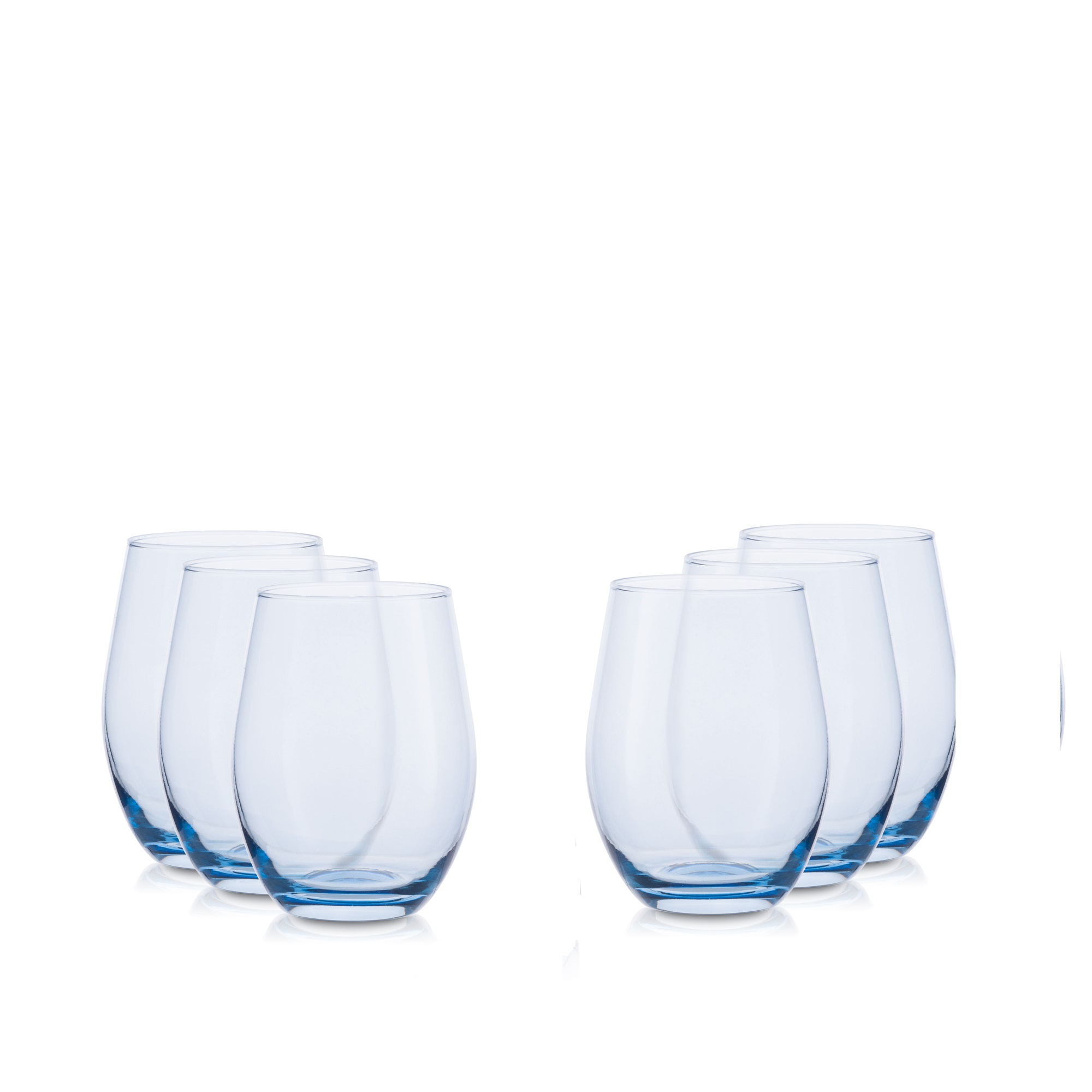 Szklanka niebieski transparent wysoka 590 ml kpl. 6 szt.