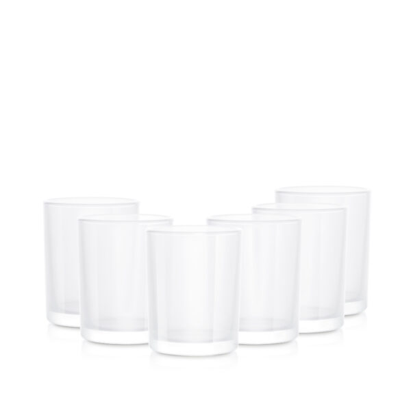 Pojemnik szklany 38006 biały transparent 260 ml kpl. 6 szt.