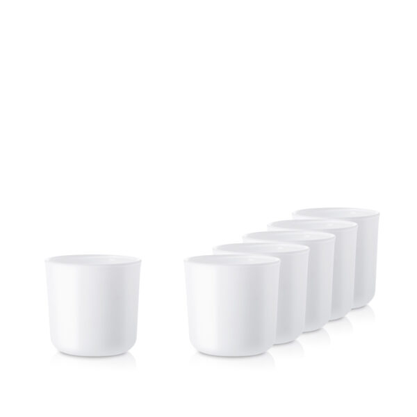 Szklanka pojemnik do świec 70020 biały mat 220 ml kpl. 6 szt.