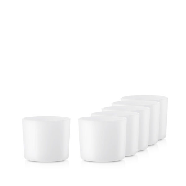 Pojemnik szklanka do świec 70836 biały mat 310 ml kpl. 6 szt.