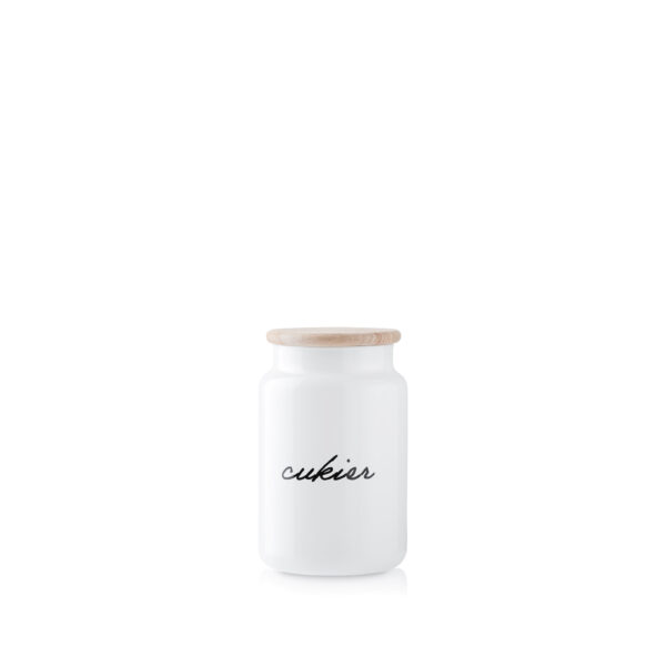 Biały pojemnik na cukier 930ml