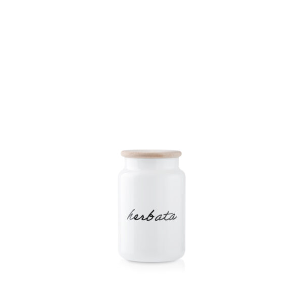 Biały pojemnik na herbatę 930ml