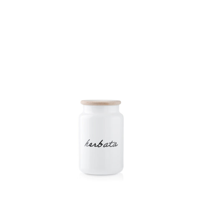 Biały pojemnik na herbatę 930ml
