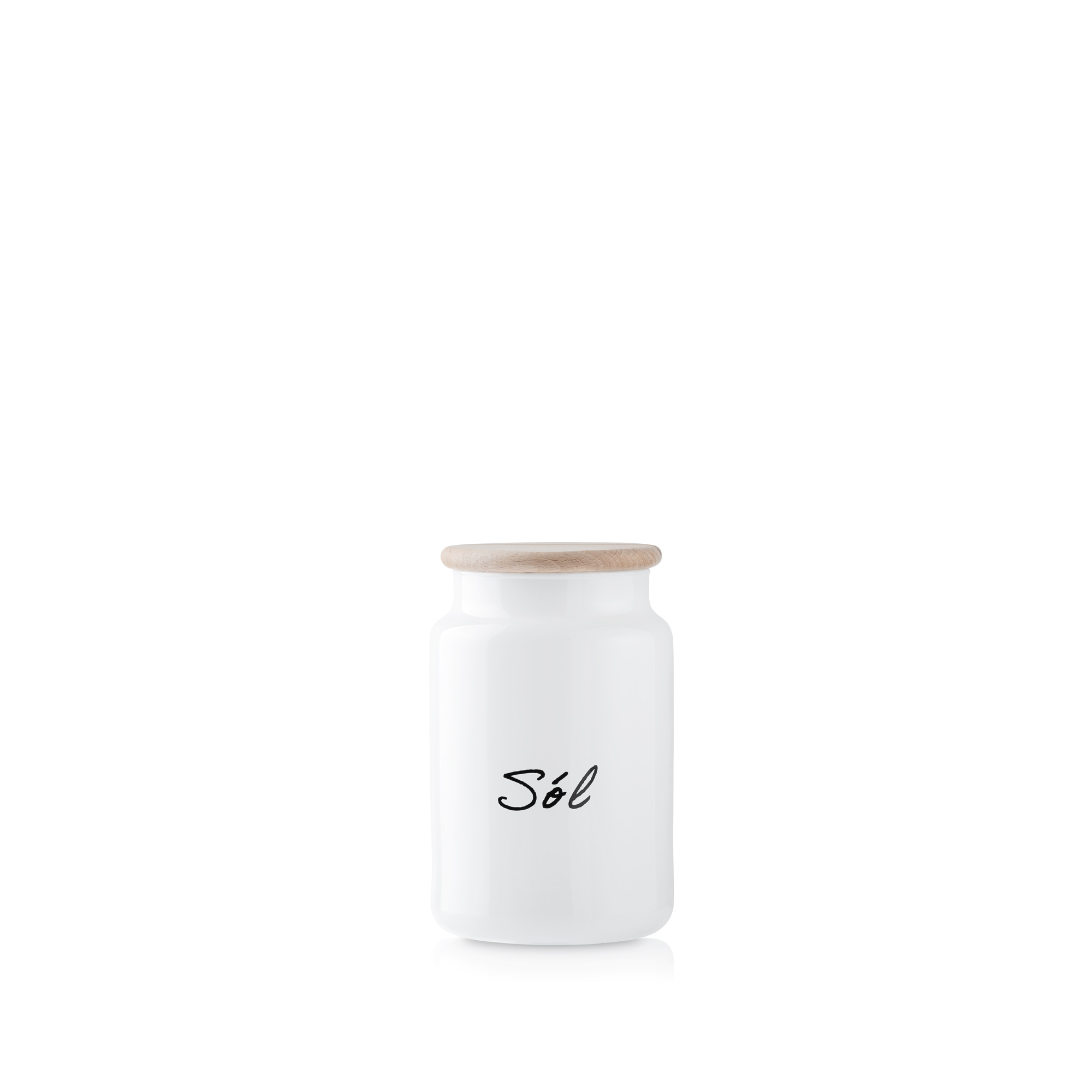 Pojemnik biały na sól 930 ml