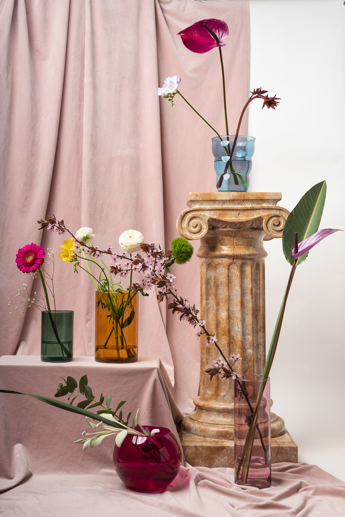 5 wazonów szklanych nowość KOLEKCJA BLOOM