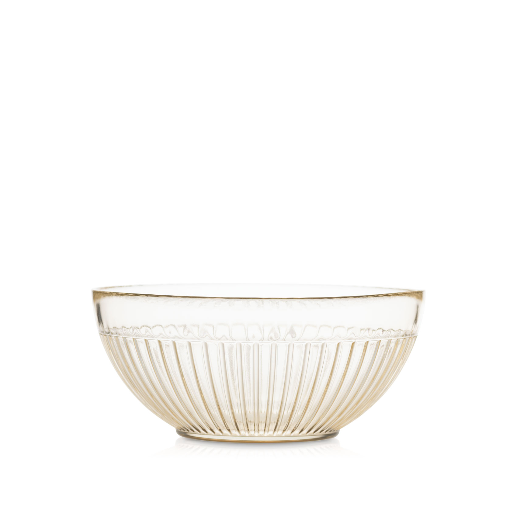 Salaterka szklana BEIGE transparent 21 cm