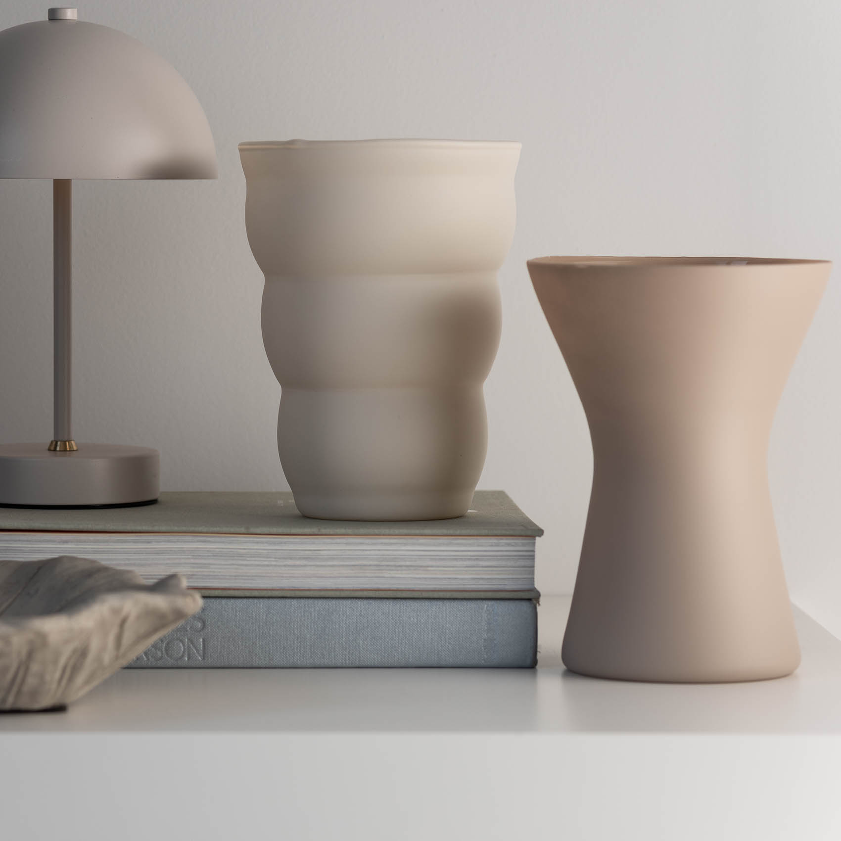 Wazon szklany capuccino SCANDI DECO H19