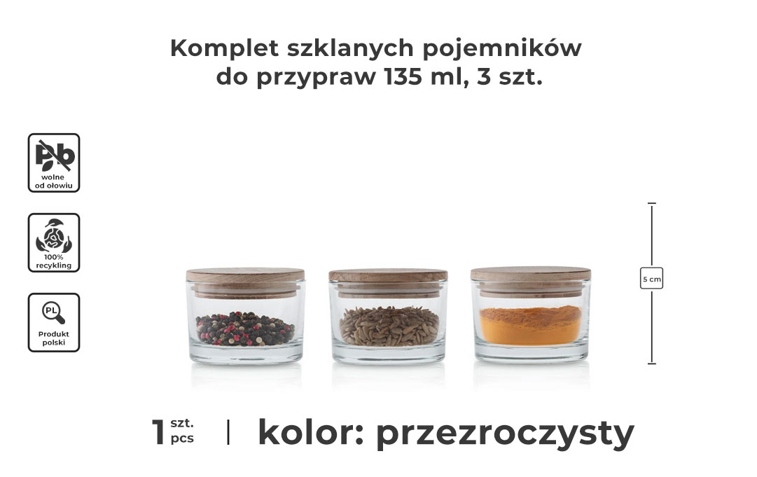 Pojemniki na przyprawy 135 ml - infografika
