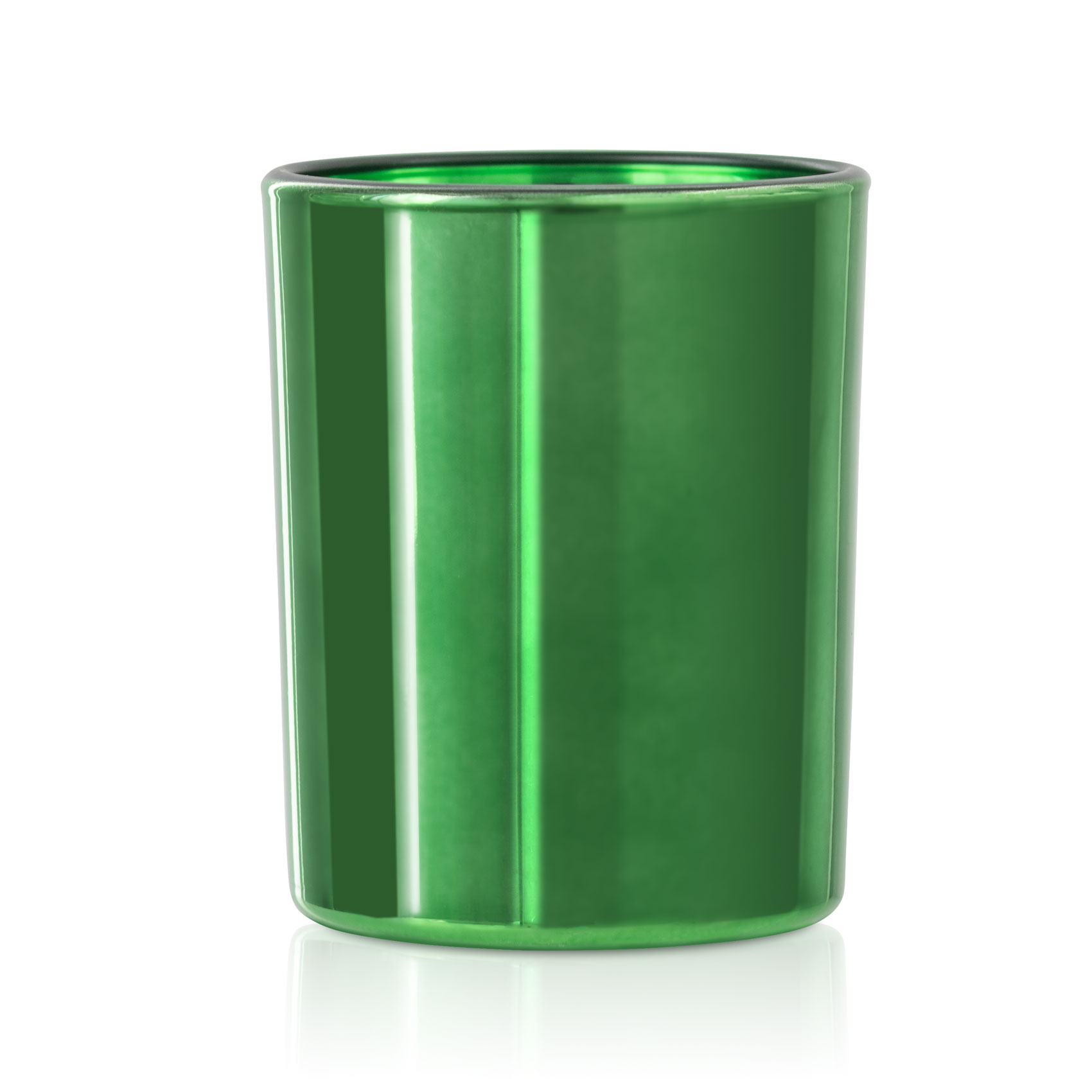 Szklany pojemnik do zalewu 230 ml zielona metalizacja 70053 kpl 6 szt.