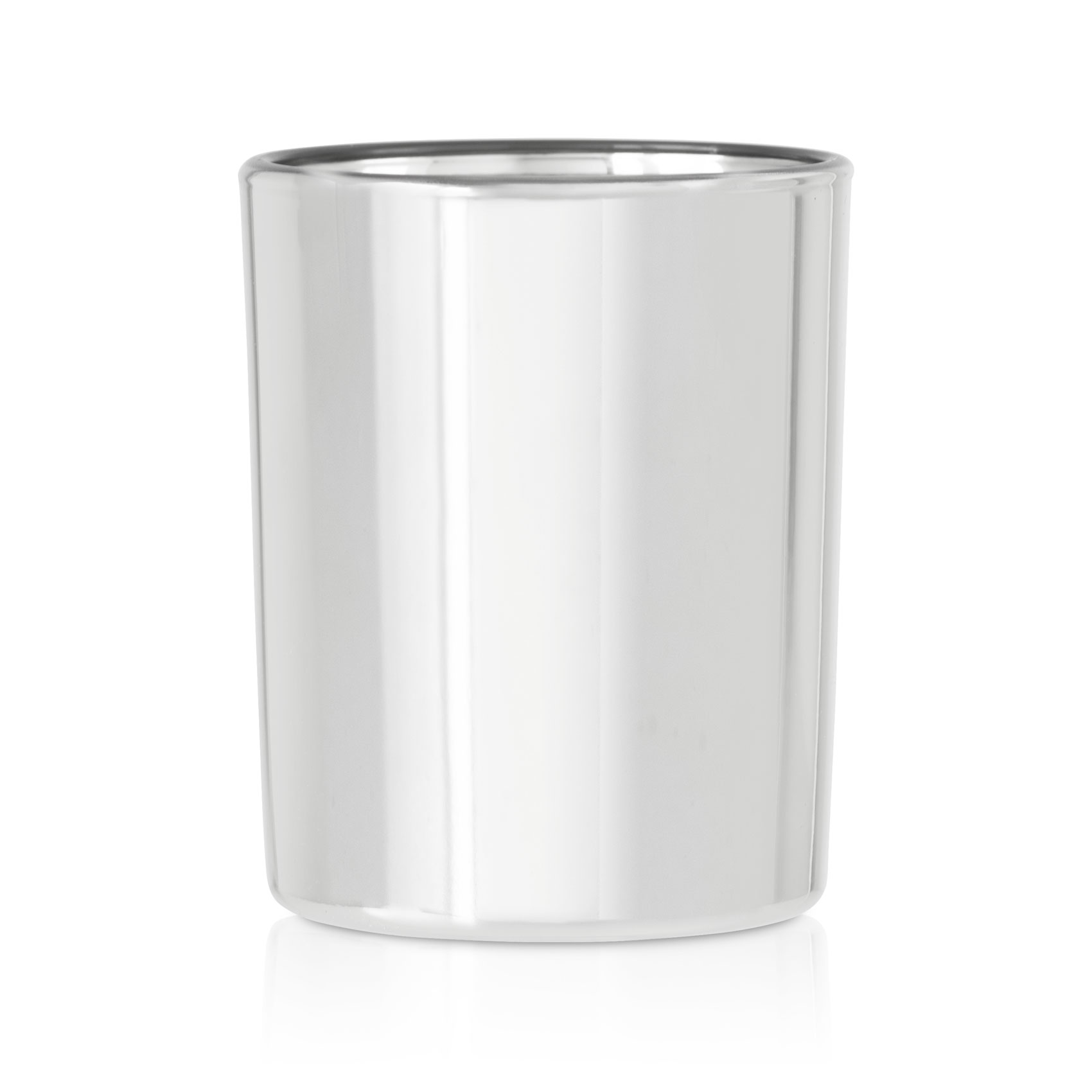 Szklany pojemnik do zalewu 280 ml srebrna metalizacja 70848 kpl 6 szt.