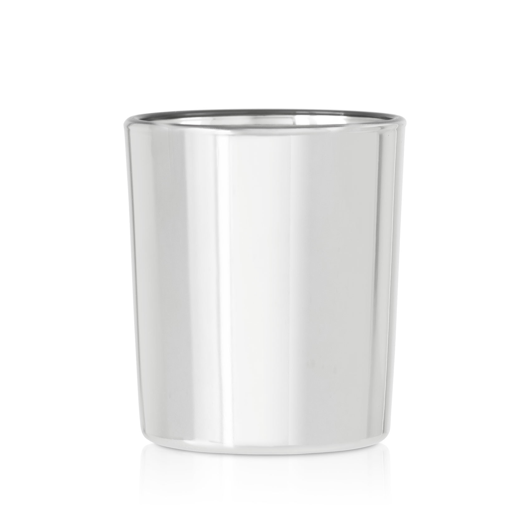 Szklany pojemnik do zalewu 230 ml srebrna metalizacja 70053 kpl 6 szt.