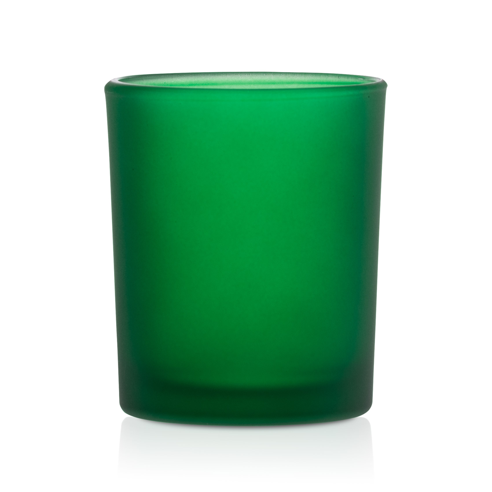 Szklany pojemnik do zalewu 280 ml zielona satyna 70848 kpl 6 szt.