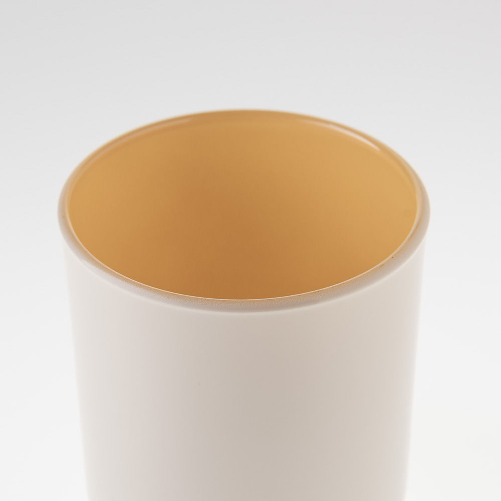 Szklany pojemnik do zalewu 270 ml kremowo żółty 70808 kpl 6 szt.