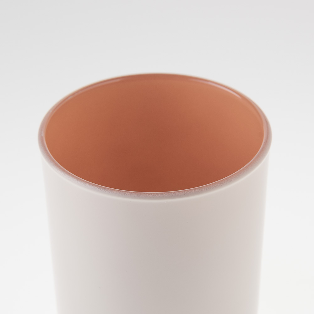 Szklany pojemnik do zalewu 270 ml kremowo pomarańczowy 70808 kpl 6 szt.