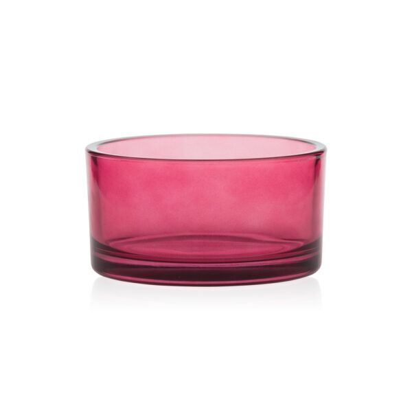 Miska szklana bordo transparent szer 15 cm 820 ml