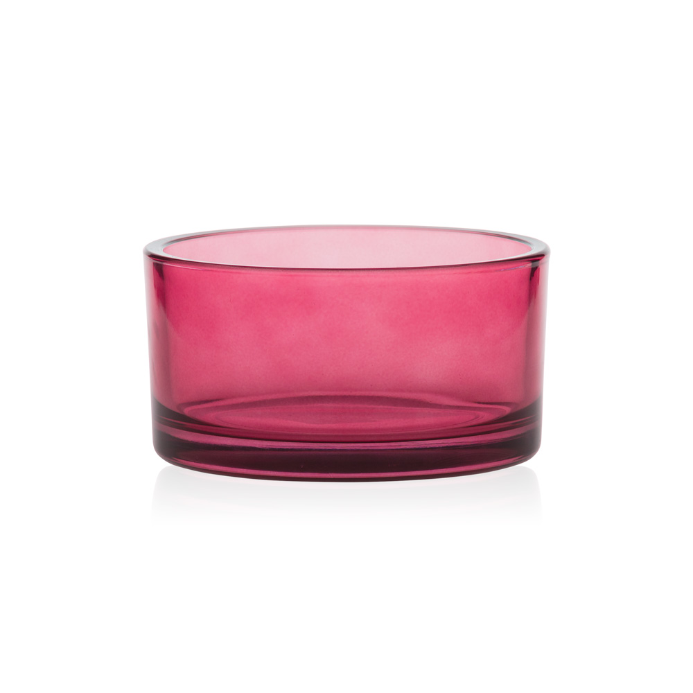 Miska szklana bordo transparent szer 15 cm 820 ml