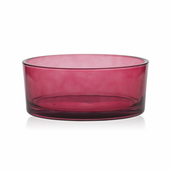 Miska szklana bordo transparent szer 19 cm 1430 ml