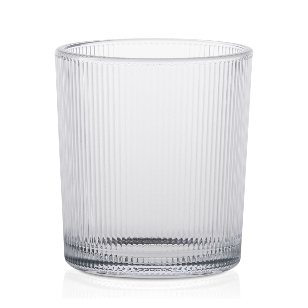 Szklany pojemnik do zalewu 253 ml ryflowany 70050 kpl 6 szt