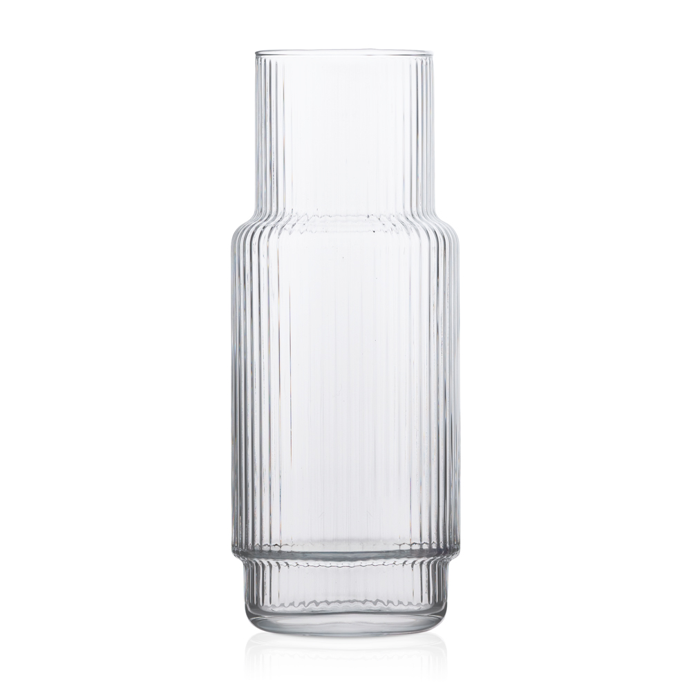 Karafka szklana ryflowana CRISTAL 1 l