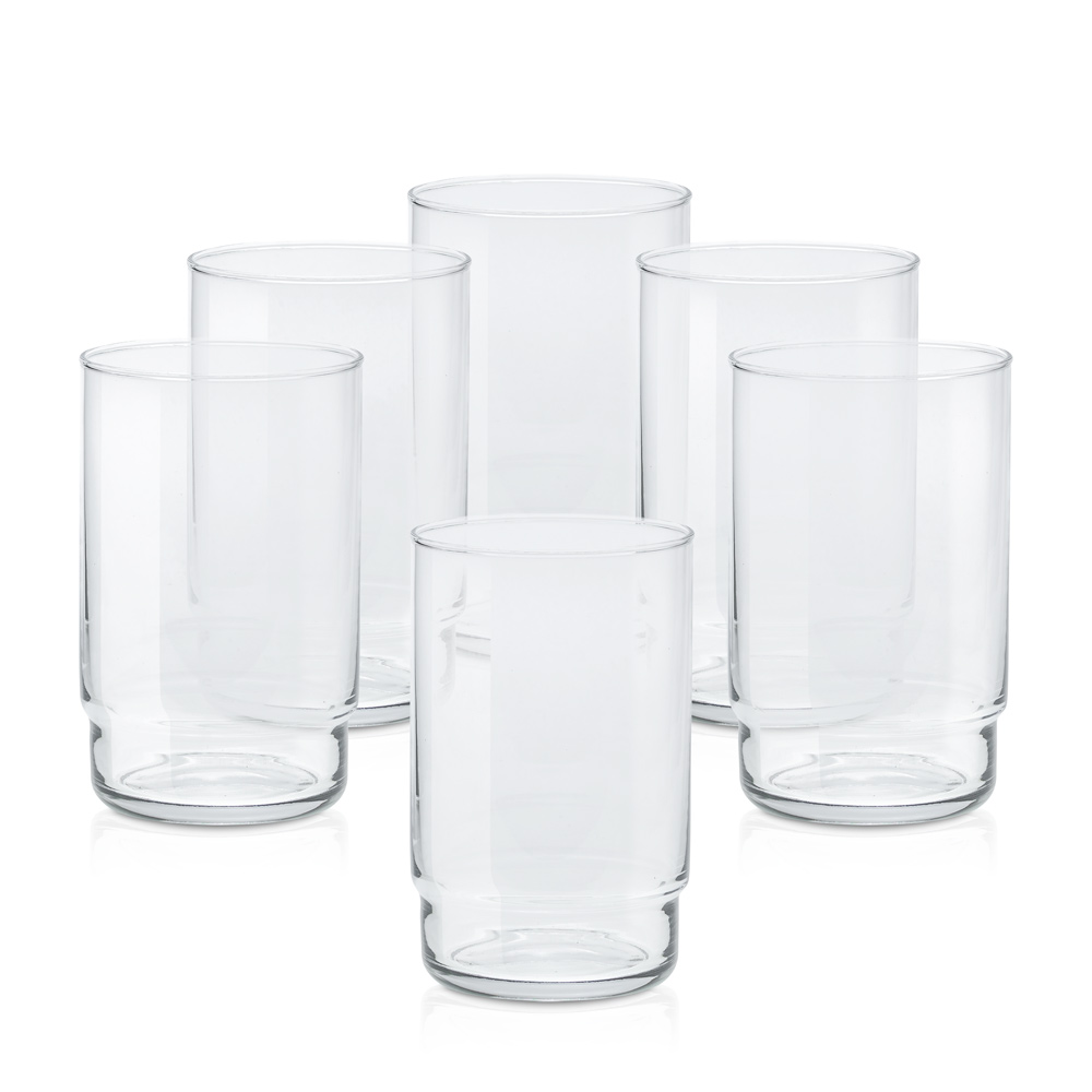 Szklanka gładka wysoka 720 ml CRISTAL kpl 6 szt.