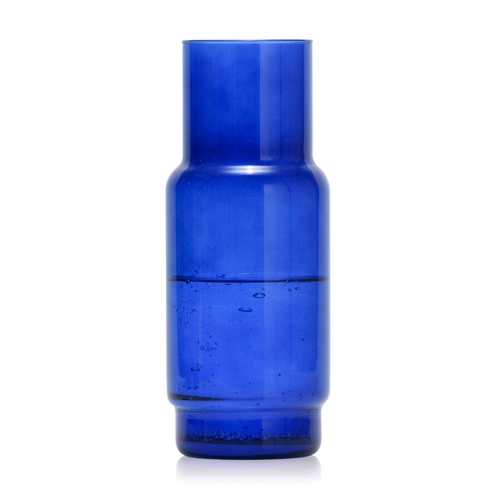 Karafka szklana gładka CRISTAL COLOR granat 1 l