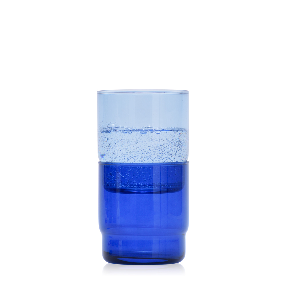 Zestaw CRISTAL COLOR granat karafka 1 l + 6 szklanek niskich 465 ml