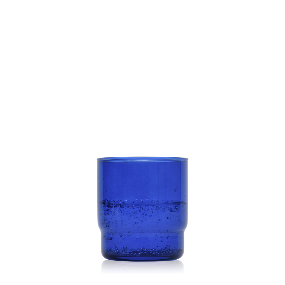 Zestaw CRISTAL COLOR granat karafka 1 l + 6 szklanek niskich 465 ml