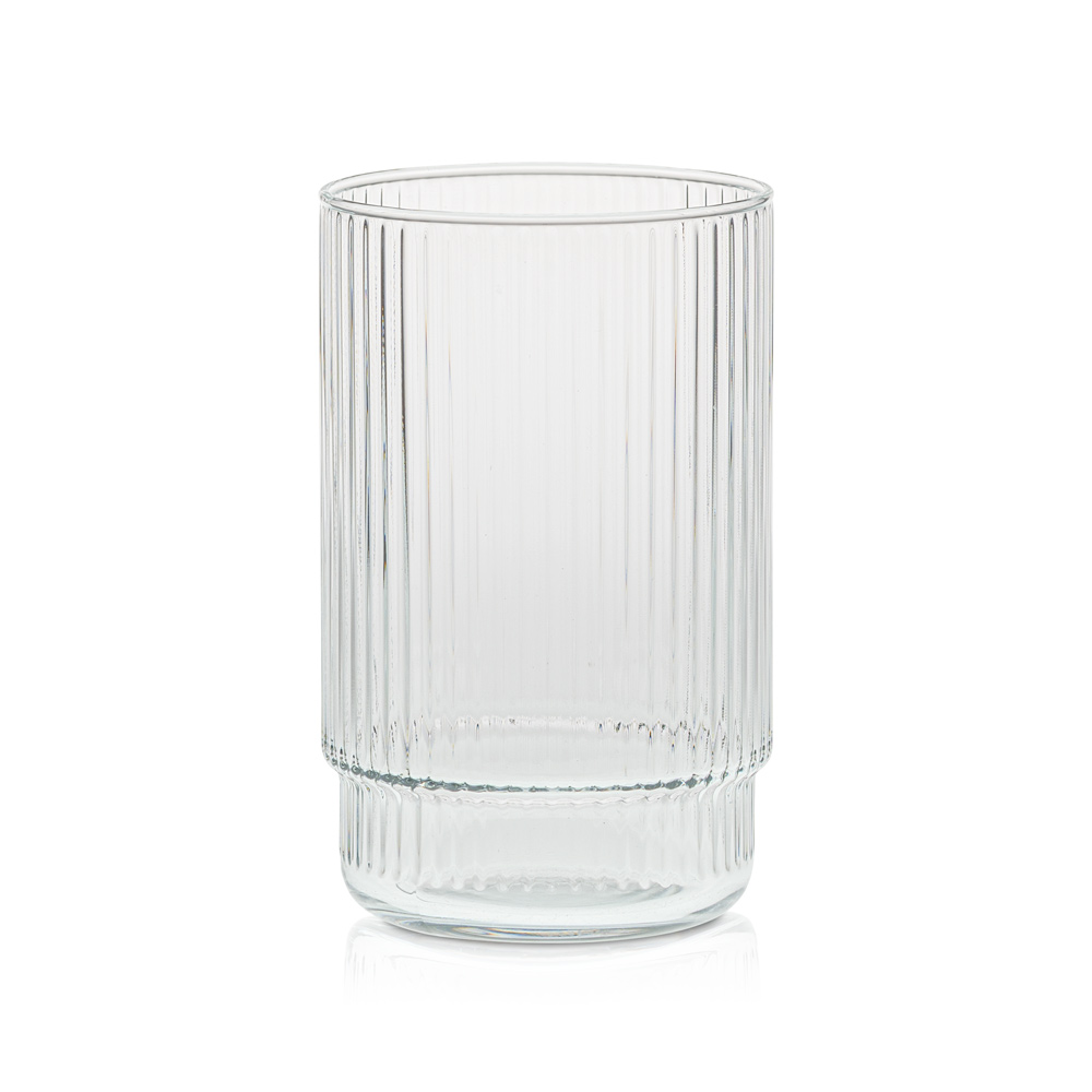 Szklanka ryflowana wysoka 720 ml CRISTAL kpl 6 szt.