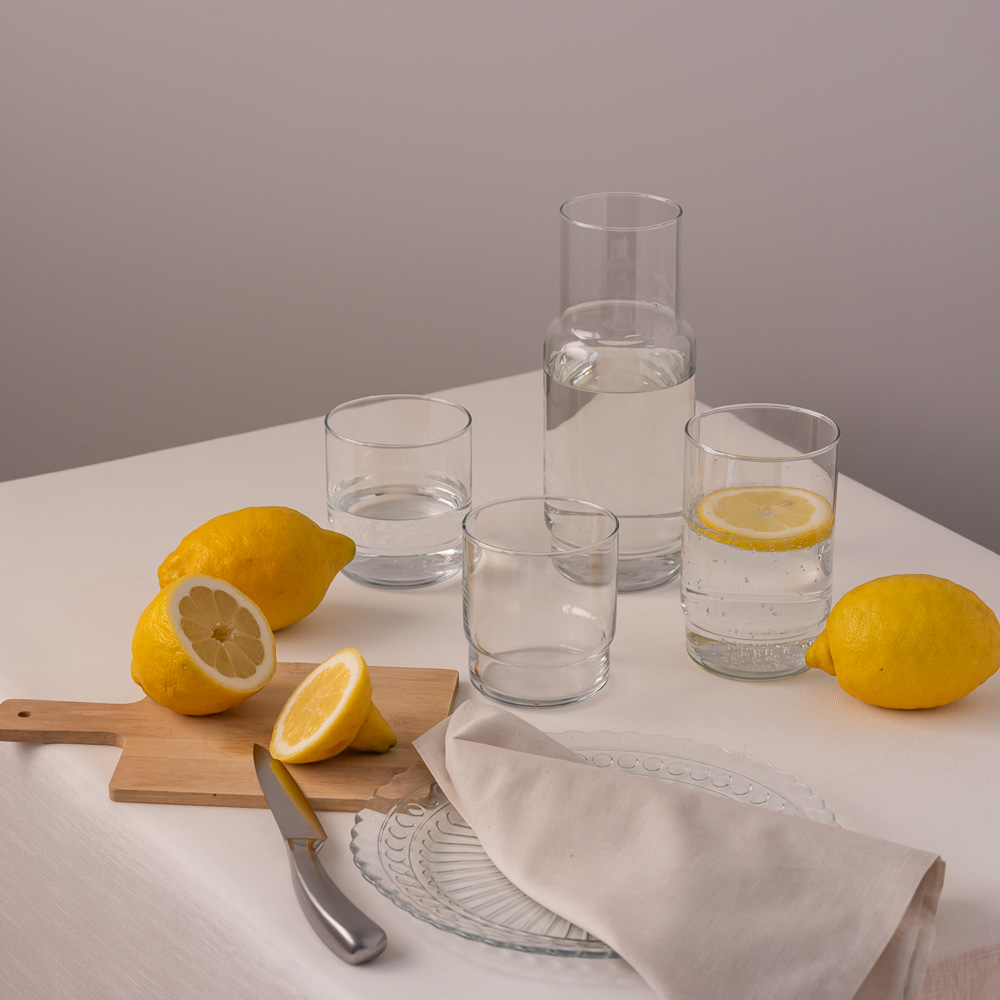 Karafka szklana gładka CRISTAL 1 l