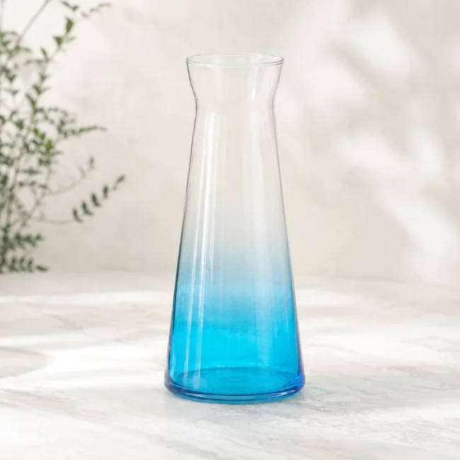 Karafka szklana niebieska BLUE OMBRE 1,1 l